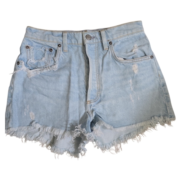 Boyish Cody High Rise Cut Off Shorts Spectacular Now 26 Sustainable Light Wash - Picture 2 of 9